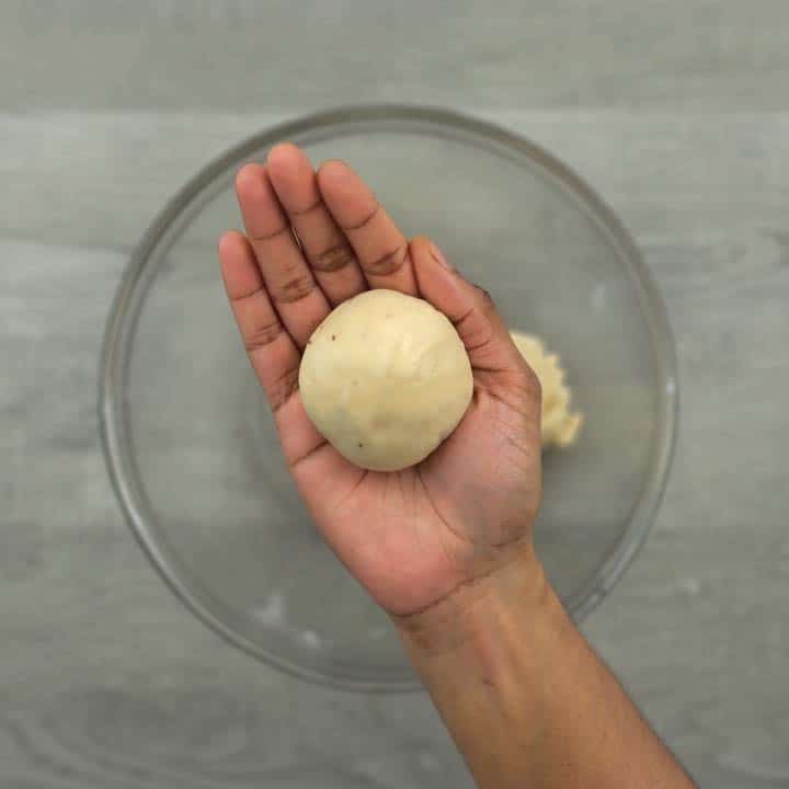ball shape dough for making samosa