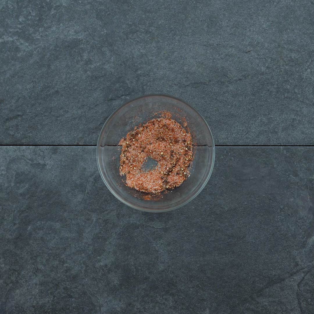 Salmon seasoning mix in a bowl